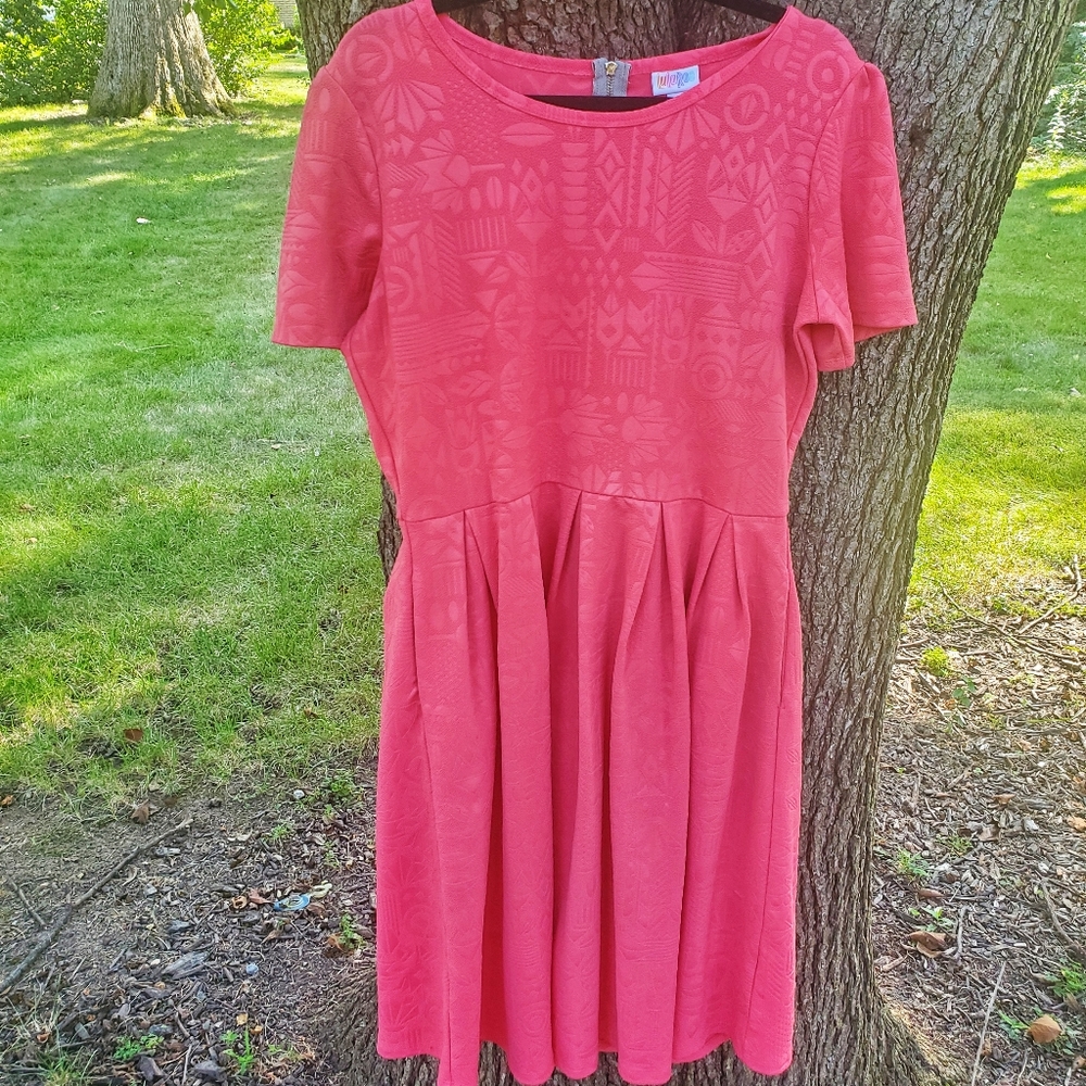 2/$20 Pink Jacquard Amelia